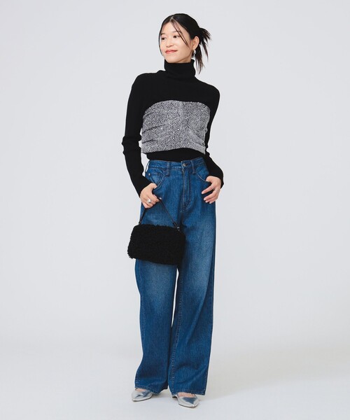 B:MING by BEAMS(ビーミングバイビームス)の「スパンコール ビスチェ(ベスト・レディース・ブラック/シルバー・ONE SIZE)」の3枚目の写真