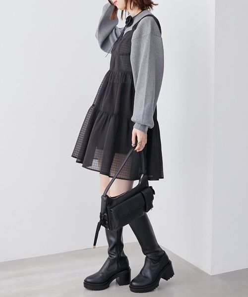 MAJESTIC LEGON（マジェスティックレゴン）の「ベルト付きショートパンツ（その他パンツ・レディース・ベージュ/ブラック/サンドベージュ/ブラウン系その他2/グレー系その他・MEDIUM）」の16枚目の写真