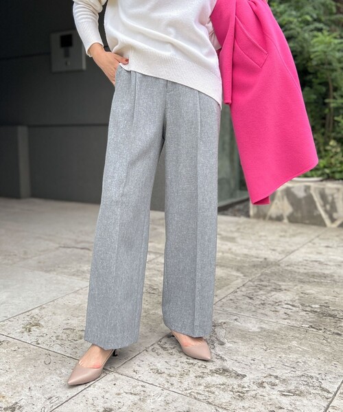 セール】ウォッシャブルウール調イージーワイドパンツ（その他パンツ