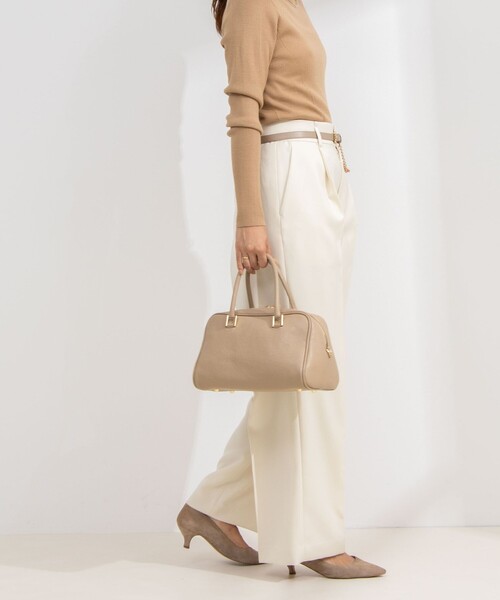 NOLLEY’S（ノーリーズ）の「ウォッシャブルウール調イージーワイドパンツ（その他パンツ・レディース・ブラック/オフホワイト/ブラウン/ライトグレー・34/36/38/40）」の12枚目の写真