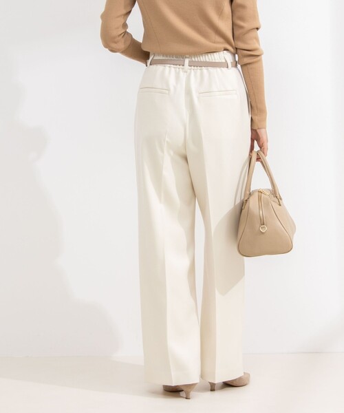 セール】ウォッシャブルウール調イージーワイドパンツ（その他パンツ