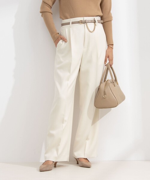 セール】ウォッシャブルウール調イージーワイドパンツ（その他パンツ