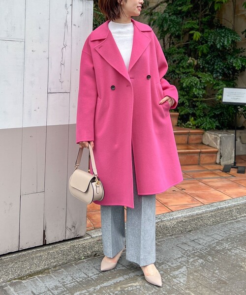 NOLLEY’S（ノーリーズ）の「ウォッシャブルウール調イージーワイドパンツ（その他パンツ・レディース・ブラック/オフホワイト/ブラウン/ライトグレー・34/36/38/40）」の18枚目の写真