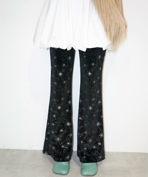セール】velours leggings PT / ベロアフレアパンツ（その他
