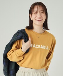 SHOO・LA・RUE | 【洗える】プリントロングスリーブTシャツ(Tシャツ/カットソー)