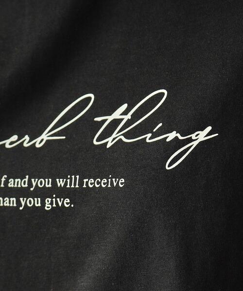 SHOO・LA・RUE（シューラルー）の「◆【洗える】プリントロングスリーブTシャツ（Tシャツ/カットソー・レディース・ブラウン系3/ブラック/ホワイト系1/イエロー系9/モスグリーン系2/グレー系その他2/ホワイト/アイボリー系1・02/03/04）」の19枚目の写真