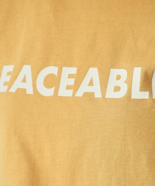 SHOO・LA・RUE（シューラルー）の「◆【洗える】プリントロングスリーブTシャツ（Tシャツ/カットソー・レディース・ブラウン系3/ブラック/ホワイト系1/イエロー系9/モスグリーン系2/グレー系その他2/ホワイト/アイボリー系1・02/03/04）」の10枚目の写真