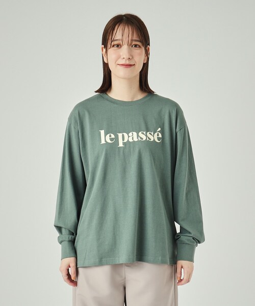 SHOO・LA・RUE（シューラルー）の「◆【洗える】プリントロングスリーブTシャツ（Tシャツ/カットソー・レディース・ブラウン系3/ブラック/ホワイト系1/イエロー系9/モスグリーン系2/グレー系その他2/ホワイト/アイボリー系1・02/03/04）」の11枚目の写真