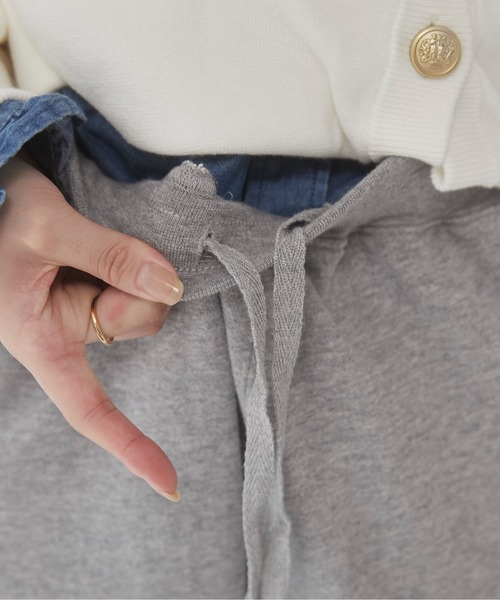 ANGIE（アンジー）の「【セットアップ対応】ワイドスウェットパンツ（スウェットパンツ・レディース・スミクロ/杢グレー/アイボリー・FREE）」の18枚目の写真