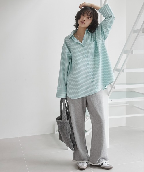 セットアップ対応】ワイドスウェットパンツ（スウェットパンツ