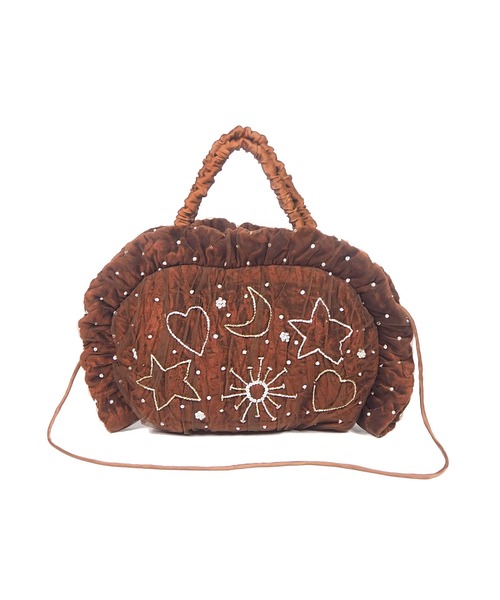 バッグ HEY! Mrs ROSE Velvet Gyoza Bag Casselini HEY! Mrs ROSE(ヘイ！ミセスローズ)Velvet Gyoza Bag