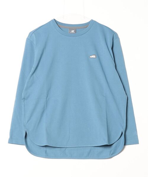 NEW BALANCE(ニューバランス)の「【別注】ニューバランス New Balance THE CITY シューパッチロングスリーブTシャツ 限定コラボ(Tシャツ/カットソー・レディース・ライトグリーン/ホワイト/サックスブルー・S/M/L/XL)」の1枚目の写真