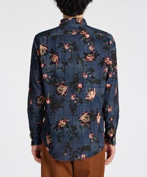美品　ポールスミス　コーデュロイ　総柄シャツ　ダークカラー　アート柄　上品　L Paul Smith COLLECTION（ポールスミスコレクション）の「ダーク