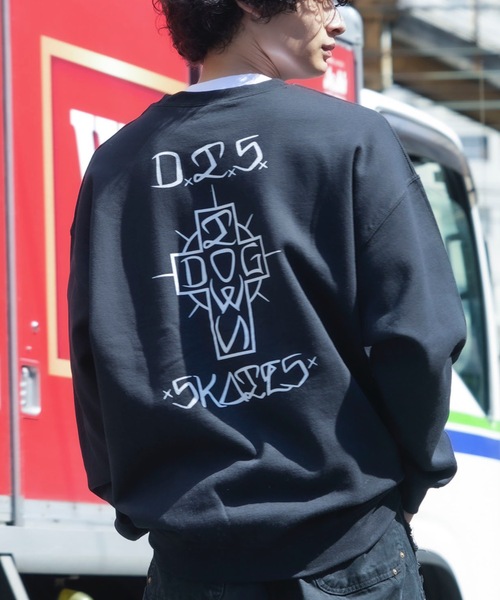 セール】DTS SKATES CREW SWEAT/ドッグタウンハンドグラフィックライク 