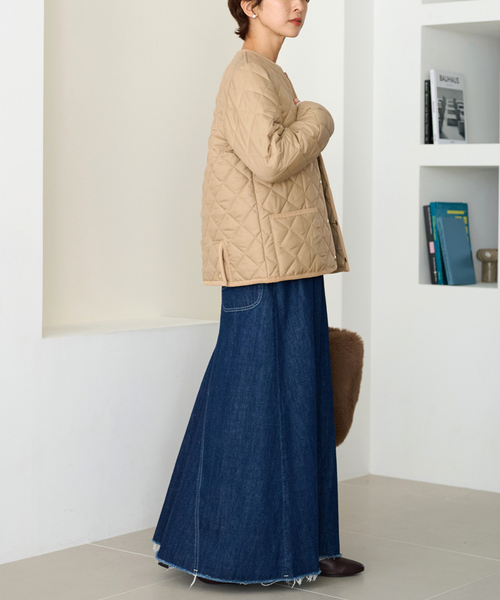 Traditional Weatherwear（トラディショナルウェザーウェア）の「《追加》【TRADITIONAL WEATHERWEAR】*RELUME ARKLEY：ブルゾン（ブルゾン・レディース・ベージュ/ブラック・34/36）」の4枚目の写真