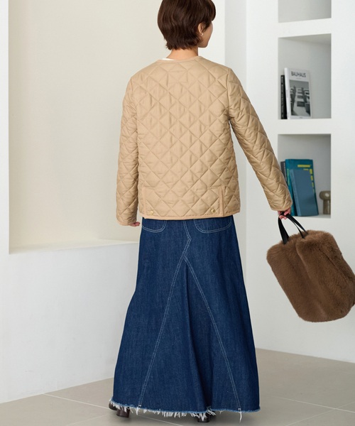 Traditional Weatherwear（トラディショナルウェザーウェア）の「《追加》【TRADITIONAL WEATHERWEAR】*RELUME ARKLEY：ブルゾン（ブルゾン・レディース・ベージュ/ブラック・34/36）」の5枚目の写真