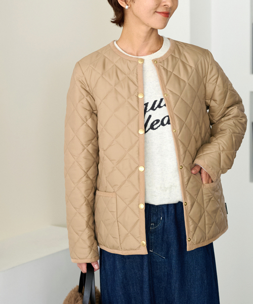 Traditional Weatherwear（トラディショナルウェザーウェア）の「《追加》【TRADITIONAL WEATHERWEAR】*RELUME ARKLEY：ブルゾン（ブルゾン・レディース・ベージュ/ブラック・34/36）」の7枚目の写真