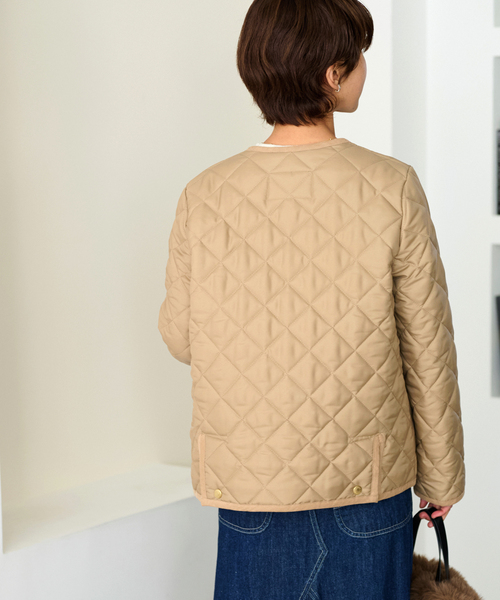 Traditional Weatherwear（トラディショナルウェザーウェア）の「《追加》【TRADITIONAL WEATHERWEAR】*RELUME ARKLEY：ブルゾン（ブルゾン・レディース・ベージュ/ブラック・34/36）」の11枚目の写真