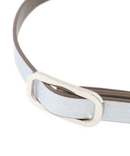 Green　Parks（グリーンパークス）の「ETS.リバーシブルベルト（ベルト・レディース・シルバー/ゴールド/シルバー系その他・FREE）」の7枚目の写真