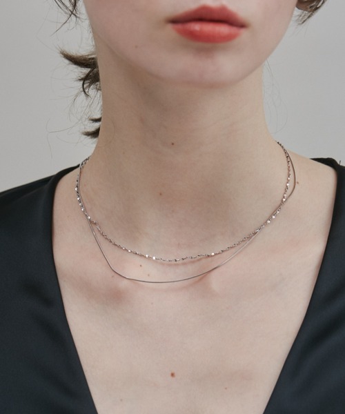 ciite' surgical stainless（シーテサージカルステンレス）の「【 金属アレルギー対応 】 2連チェーンネックレス サージカルステンレス（ネックレス・レディース・ゴールド/シルバー/ピンクゴールド・FREE）」の8枚目の写真