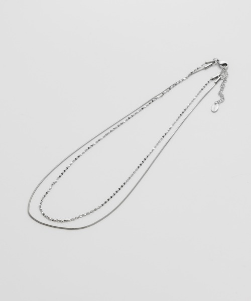 ciite' surgical stainless（シーテサージカルステンレス）の「【 金属アレルギー対応 】 2連チェーンネックレス サージカルステンレス（ネックレス・レディース・ゴールド/シルバー/ピンクゴールド・FREE）」の16枚目の写真