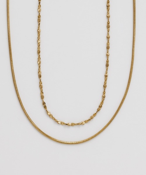 ciite' surgical stainless（シーテサージカルステンレス）の「【 金属アレルギー対応 】 2連チェーンネックレス サージカルステンレス（ネックレス・レディース・ゴールド/シルバー/ピンクゴールド・FREE）」の14枚目の写真