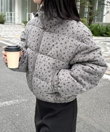 CLEA | 小花柄ダウンブルゾン(ダウンジャケット/コート)