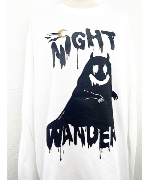 WORLD WIDE LOVE!(ワールドワイドラブ)の「デッドキャスパー BIGロンTEE(Tシャツ/カットソー・レディース・ブラック/サックスブルー/オフホワイト/ラベンダー・1)」の7枚目の写真