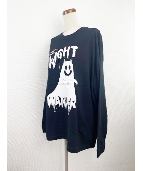 WORLD WIDE LOVE!(ワールドワイドラブ)の「デッドキャスパー BIGロンTEE(Tシャツ/カットソー・レディース・ブラック/サックスブルー/オフホワイト/ラベンダー・1)」の11枚目の写真