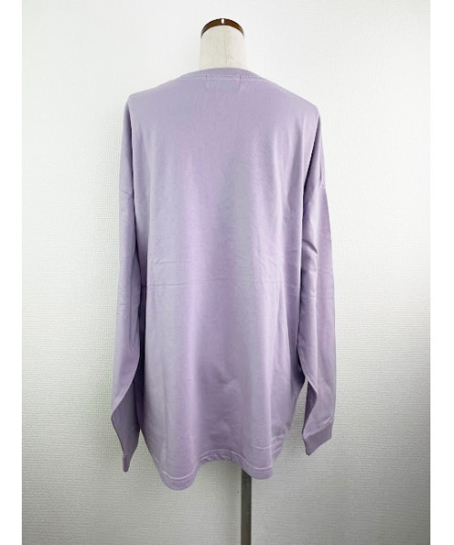 WORLD WIDE LOVE!(ワールドワイドラブ)の「デッドキャスパー BIGロンTEE(Tシャツ/カットソー・レディース・ブラック/サックスブルー/オフホワイト/ラベンダー・1)」の5枚目の写真