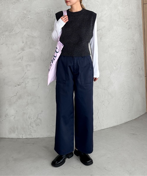 feepur(フェピュール)の「ワイドペインターパンツ(その他パンツ・レディース・カーキブラウン/ベージュ/ネイビー・マルチサイズ)」の15枚目の写真