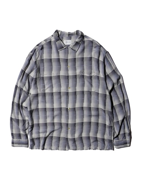 タウンクラフト60S 復刻LOOP COLLAR SHIRT オンブレ レーヨン TOWNCRAFT（タウンクラフト） シャツ 60S LOOP COLLAR SHIRT オンブレ