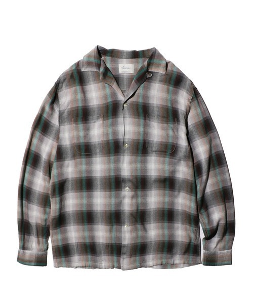 セール】TOWNCRAFT/タウンクラフト 60S LOOP COLLAR SHIRT オンブレ