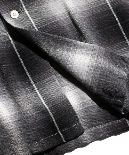 TOWNCRAFT（タウンクラフト）の「TOWNCRAFT/タウンクラフト 60S LOOP COLLAR SHIRT オンブレチェック ループカラーシャツ（シャツ/ブラウス・メンズ・ブラウン/グリーン/ブラック/チャコールグレー/モカ/グレー/グリーン系その他/グレー系1・MEDIUM/LARGE/SMALL）」の14枚目の写真