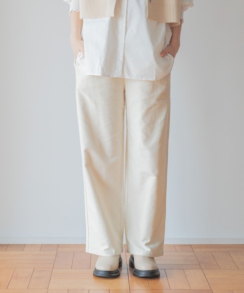 studio CLIP（スタディオクリップ）の「【みんなのリクエストパンツ】柔らかストレッチすっきりストレートパンツ[プチ・プラス・トールあり]（その他パンツ・レディース・ライトグレー/ブルー/アイボリー/ダークブルー・PF/ﾌﾘｰ(L)/TF/LARGE/MEDIUM/SMALL）」の12枚目の写真