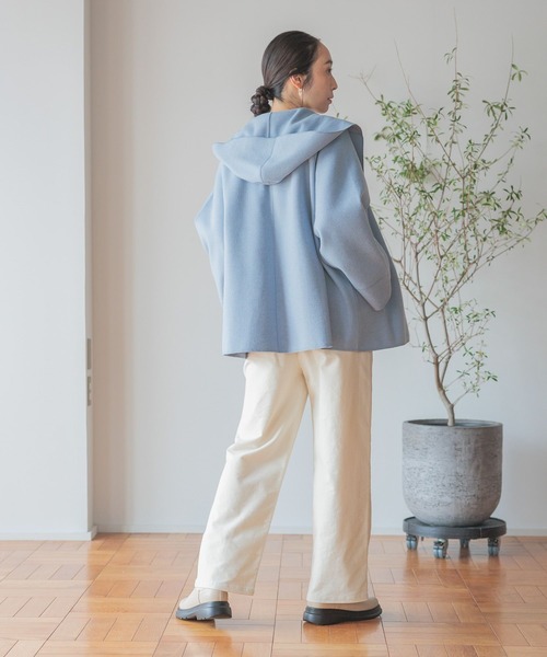 studio CLIP（スタディオクリップ）の「【みんなのリクエストパンツ】柔らかストレッチすっきりストレートパンツ[プチ・プラス・トールあり]（その他パンツ・レディース・ライトグレー/ブルー/アイボリー/ダークブルー・PF/ﾌﾘｰ(L)/TF/LARGE/MEDIUM/SMALL）」の18枚目の写真