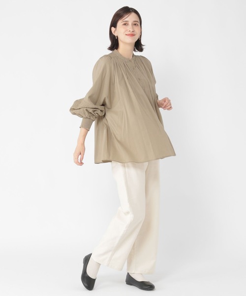 studio CLIP（スタディオクリップ）の「【みんなのリクエストパンツ】柔らかストレッチすっきりストレートパンツ[プチ・プラス・トールあり]（その他パンツ・レディース・ライトグレー/ブルー/アイボリー/ダークブルー・PF/ﾌﾘｰ(L)/TF/LARGE/MEDIUM/SMALL）」の20枚目の写真