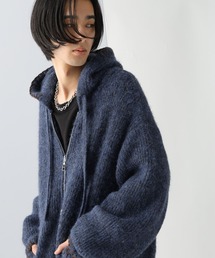 HARE | ステッチニットZIPパーカー(HARE)(ニット/セーター)