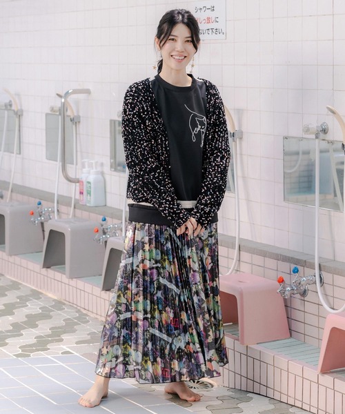 【セール】143702：モールヤーンネップ マルチカラートッピングカーディガン（カーディガン/ボレロ）｜ScoLar（スカラー）