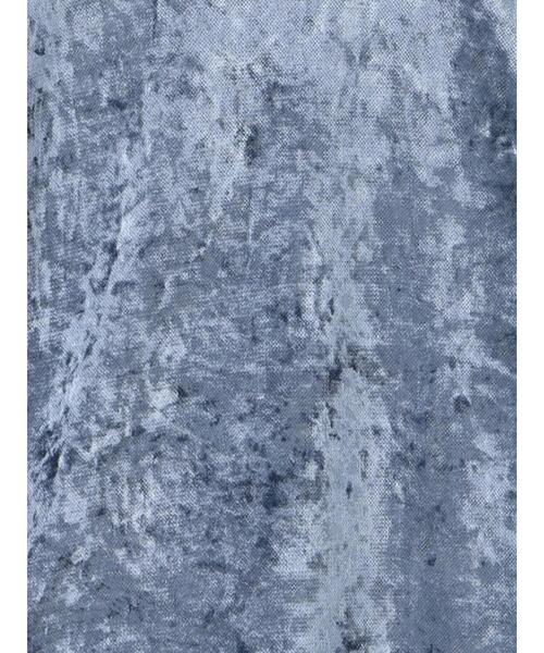 Samansa Mos2 blue(サマンサモスモスブルー)の「メッシュベロアハイネックプルオーバー(Tシャツ/カットソー・レディース・キナリ/チャコールグレー/ブルー・F)」の20枚目の写真