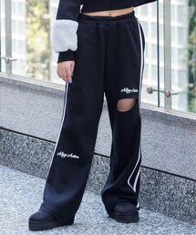 【ACTIVE】裏起毛グランジスウェットラインパンツ