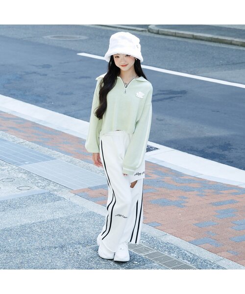 algy（アルジー）の「【ACTIVE】裏起毛グランジスウェットラインパンツ（スウェットパンツ・キッズ・グレー/オフホワイト/ブラック・XXX-SMALL/XX-SMALL/X-SMALL/SMALL/MEDIUM）」の13枚目の写真