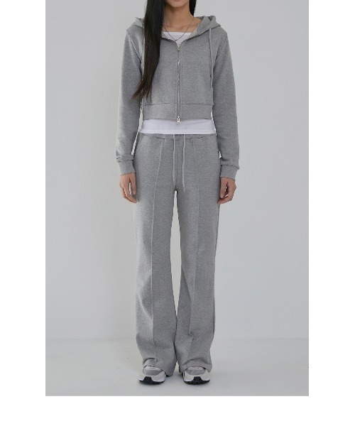 パーカー A'GEM/9 × .kom「ACOVER/オコボ」Crop Two-Way Zip-up Hoodie/クロップ２WYAジップアップパーカ A'GEM/9 × .kom『ACOVER/オコボ』Crop Two-Way Zip-up Hoodie