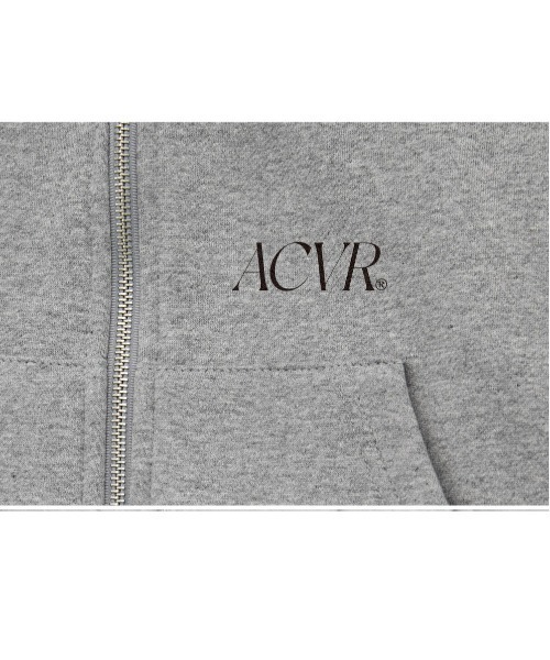 ACOVER(オコボ)の「A'GEM/9 × .kom『ACOVER/オコボ』Crop Two-Way Zip-up Hoodie/クロップ2WYAジップアップパーカー(パーカー・レディース・グレー/ブラック・FREE)」の19枚目の写真