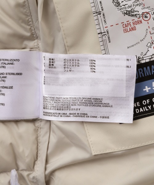 CAPEHORN(ケープホーン)の「(CAPEHORN)カサブランカダウンコート(ダウンジャケット/コート・レディース・ホワイト/ブラック・FREE)」の9枚目の写真