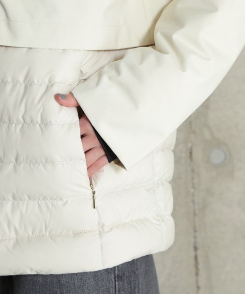 CAPEHORN(ケープホーン)の「(CAPEHORN)カサブランカダウンコート(ダウンジャケット/コート・レディース・ホワイト/ブラック・FREE)」の20枚目の写真