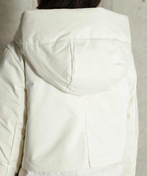 CAPEHORN(ケープホーン)の「(CAPEHORN)カサブランカダウンコート(ダウンジャケット/コート・レディース・ホワイト/ブラック・FREE)」の21枚目の写真
