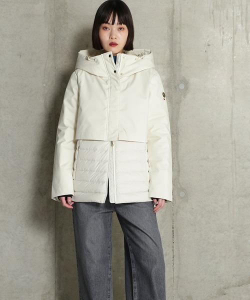 CAPEHORN(ケープホーン)の「(CAPEHORN)カサブランカダウンコート(ダウンジャケット/コート・レディース・ホワイト/ブラック・FREE)」の12枚目の写真