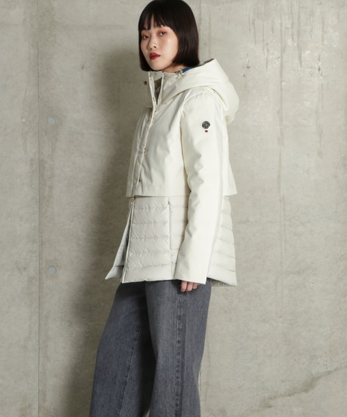 CAPEHORN(ケープホーン)の「(CAPEHORN)カサブランカダウンコート(ダウンジャケット/コート・レディース・ホワイト/ブラック・FREE)」の13枚目の写真