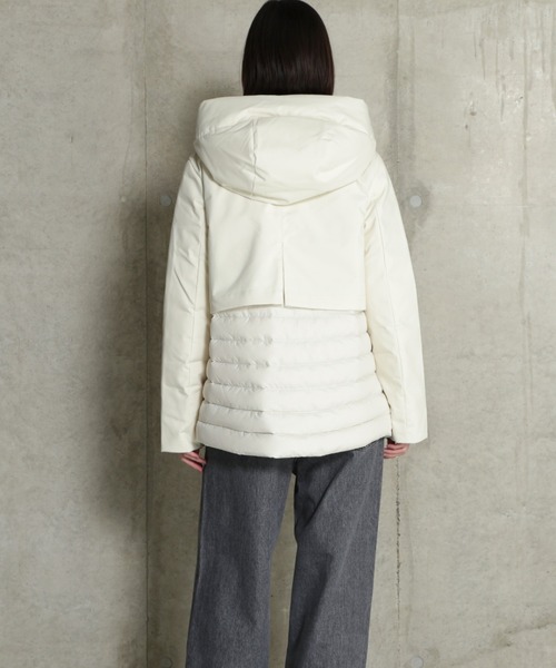 CAPEHORN(ケープホーン)の「(CAPEHORN)カサブランカダウンコート(ダウンジャケット/コート・レディース・ホワイト/ブラック・FREE)」の14枚目の写真